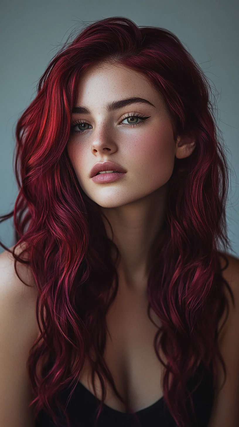 Bold and Beautiful: Embrace the Vibrant Red Waves for a Striking Look