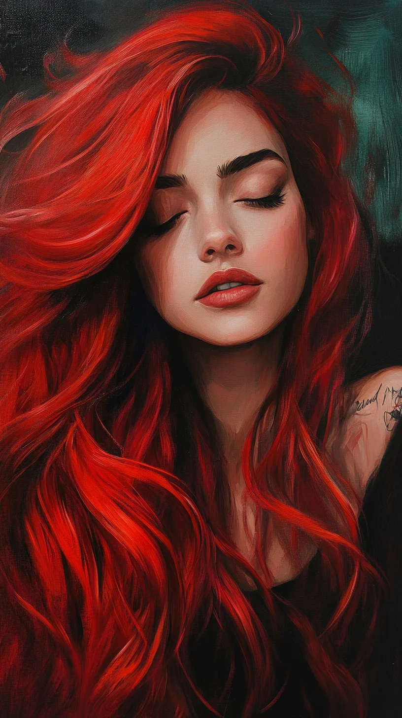 Bold and Breezy: Embrace the Vibrant Waves of Fiery Red Hair