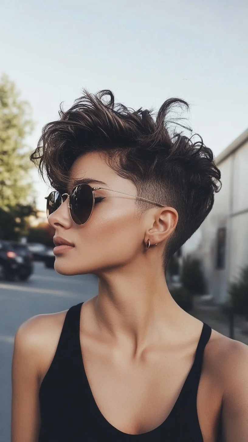 Bold and Edgy: The Chic Textured Pixie with Undercut