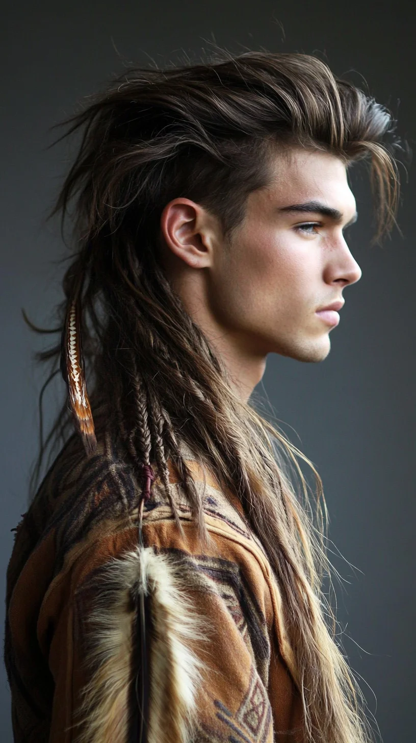 Bold and Edgy: The Modern Mullet with a Touch of Bohemian Flair