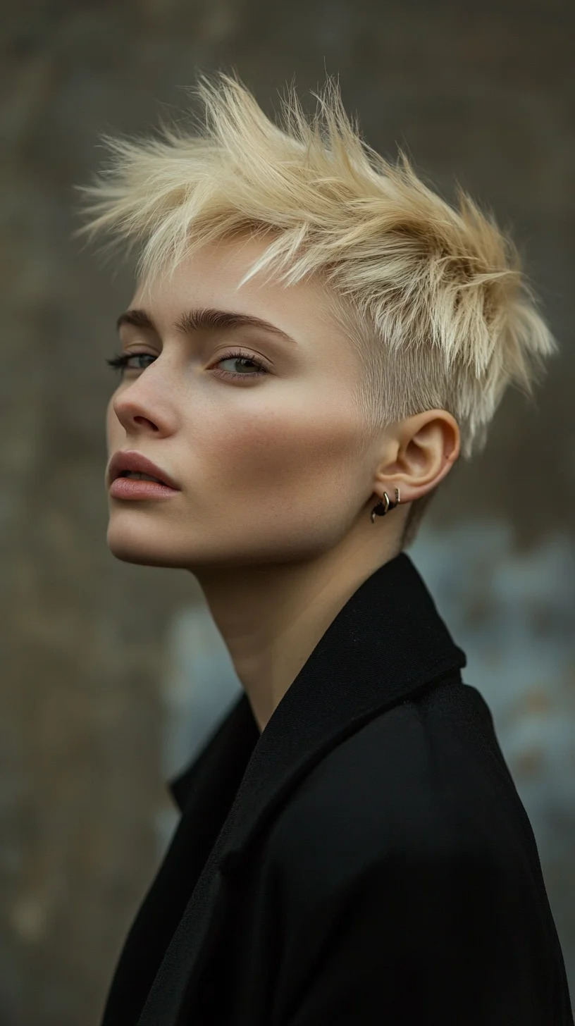 Bold and Edgy: The Textured Pixie Cut for a Chic, Effortless Look