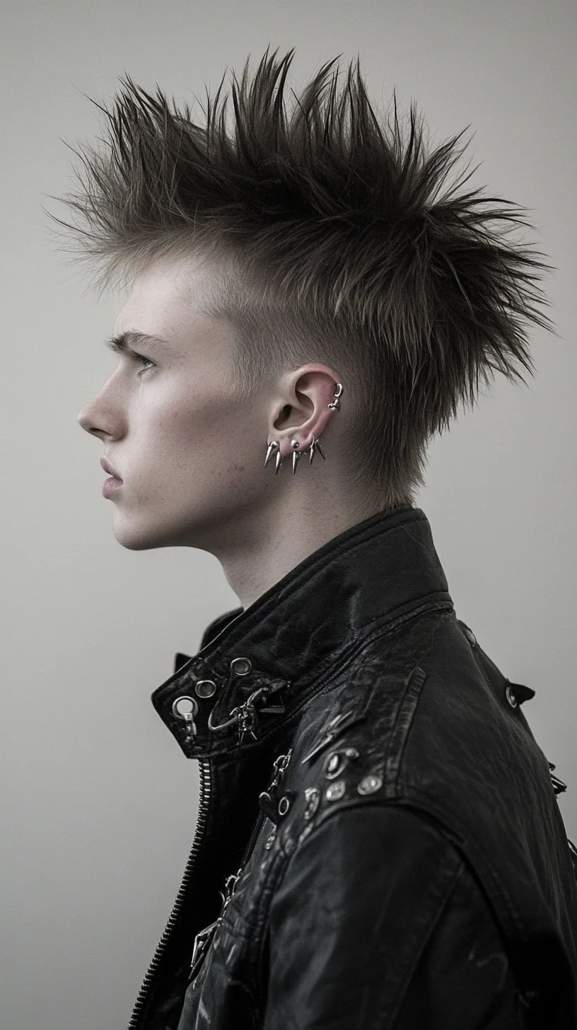 Bold and Edgy: The Ultimate Spiky Mohawk for an Unforgettable Look