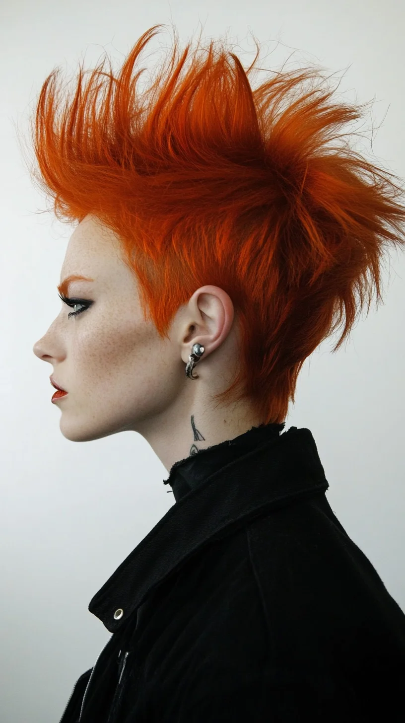 Bold and Electric: The Fierce Spiked Pixie Hairstyle