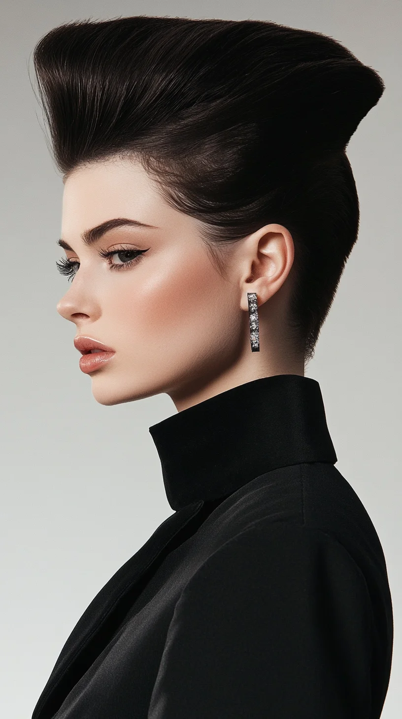 Bold and Elegant: The High-Volume Upsweep Hairdo