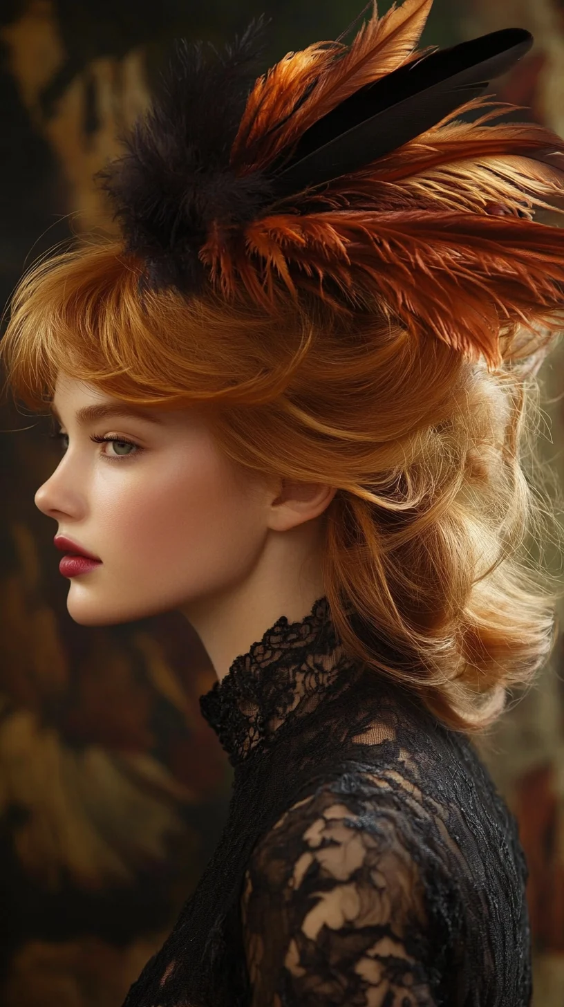 Bold Feathers and Flirty Waves: The Showstopping Hairdo for Any Occasion