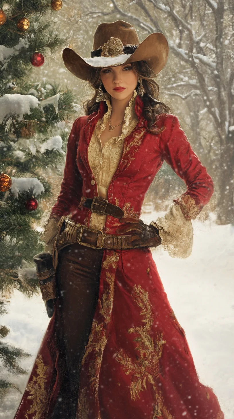 Bold Western Elegance: Chic Holiday Style with a Rustic Twist