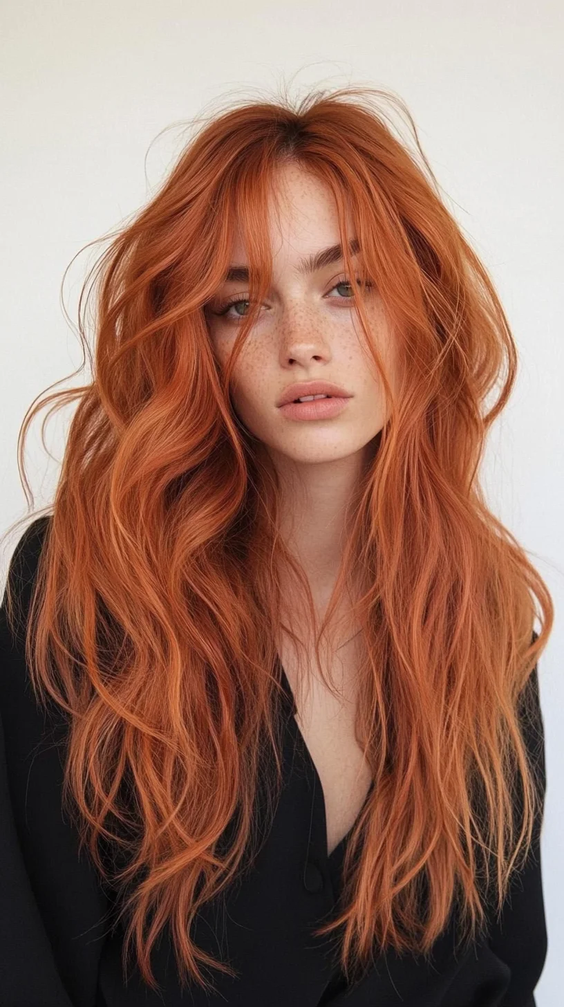 Captivating Copper Waves: Effortless, Luscious, and Full of Life