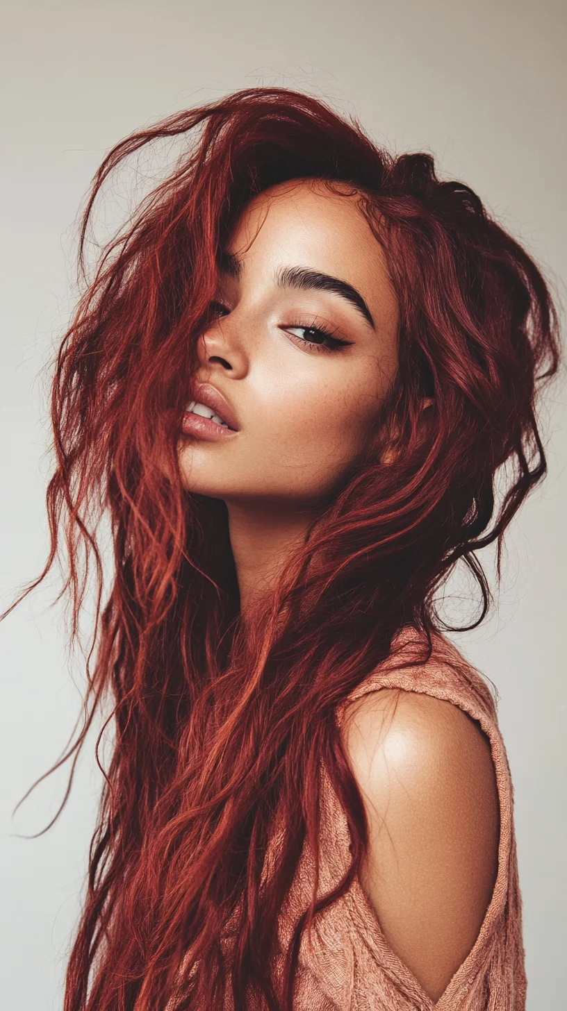 Captivating Copper Waves: The Ultimate Statement Hairstyle