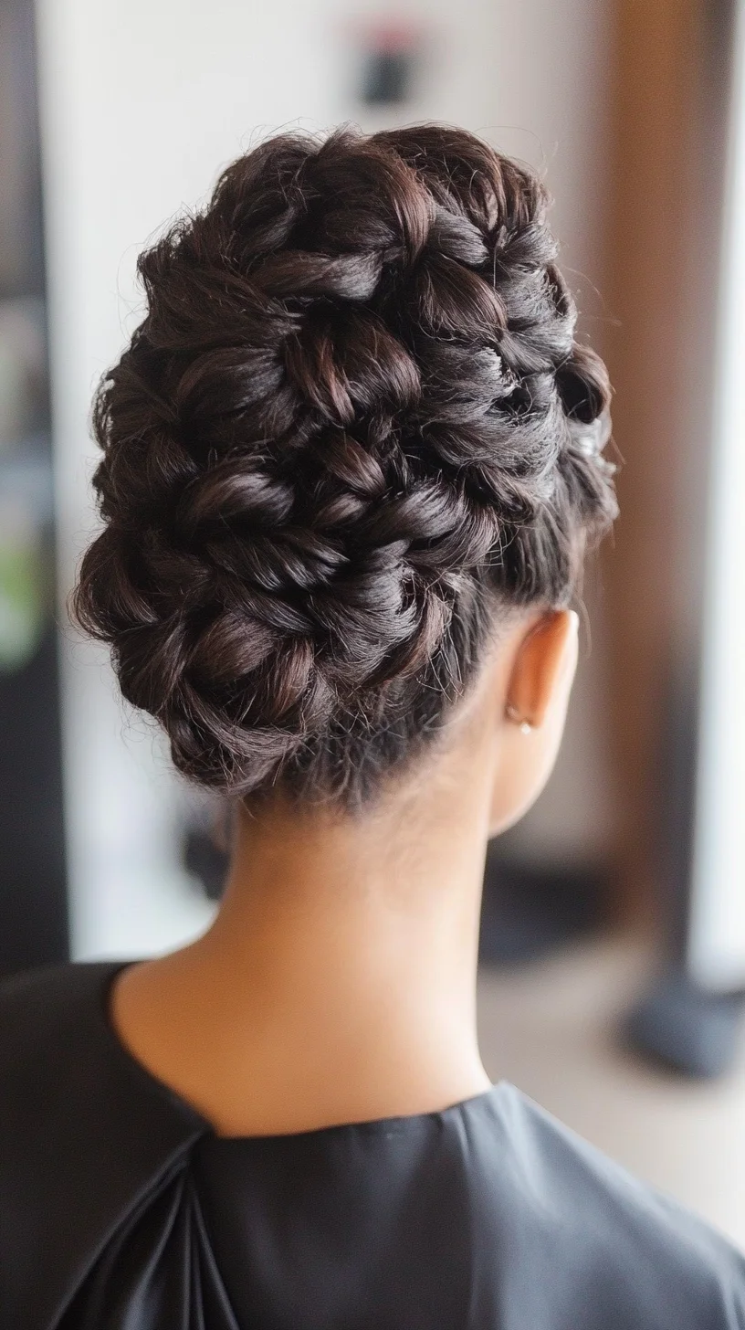 Captivating Crown: The Elegant Braided Bun for All Occasions