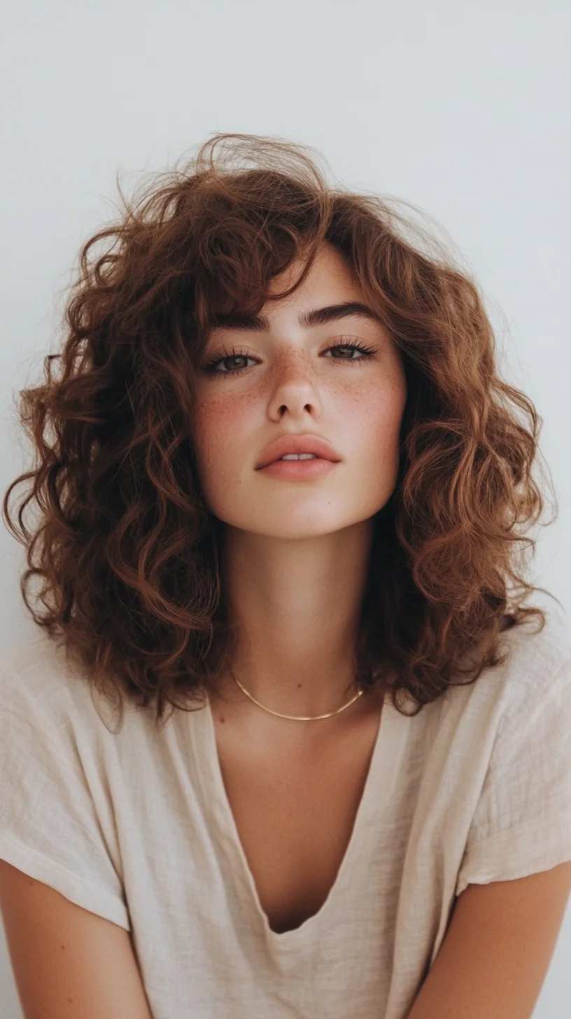 Catchy 
Bouncy Curls: Embrace Natural Volume with Playful Elegance!