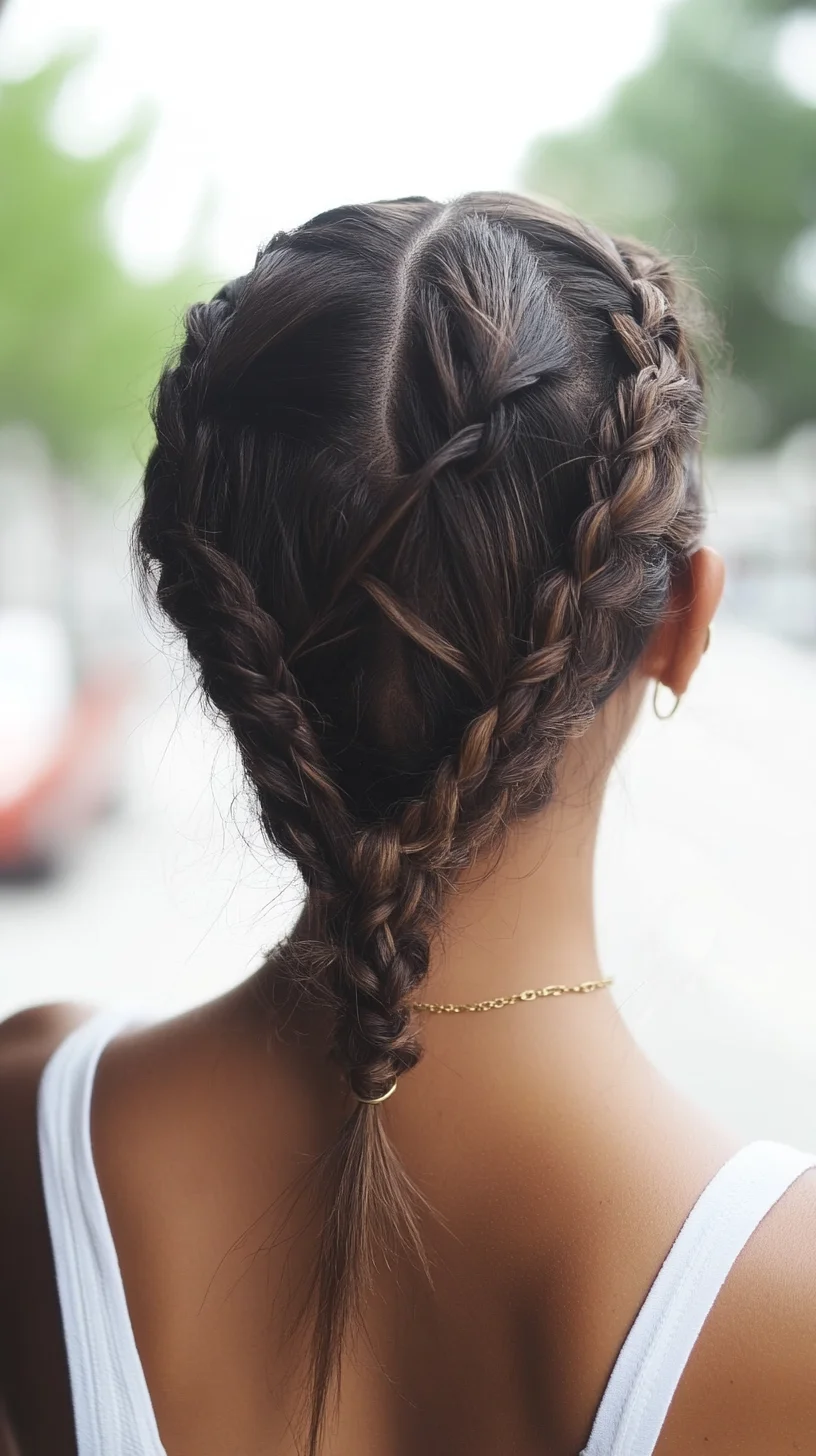 Catchy 
Double Dutch Braids: A Chic and Sporty Look Perfect for Any Occasion!