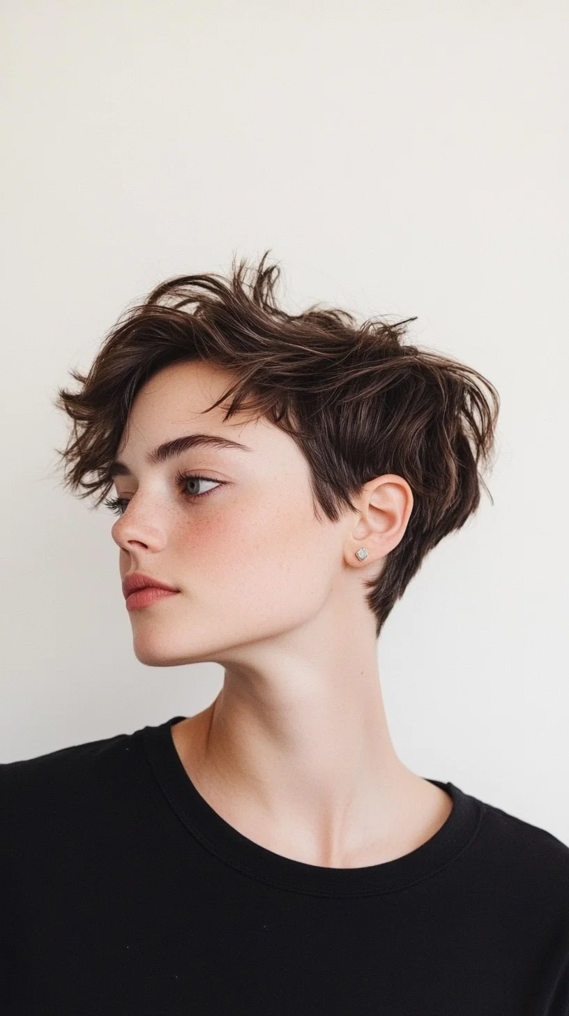 Catchy Effortless Chic: Mastering the Modern Textured Pixie Cut