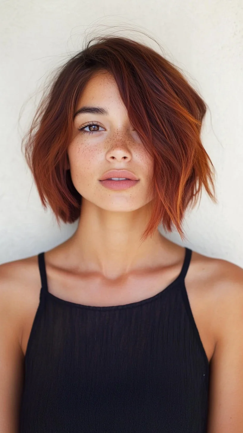 Catchy 
Effortless Elegance: The Chic Textured Bob for Every Occasion

 Detailed