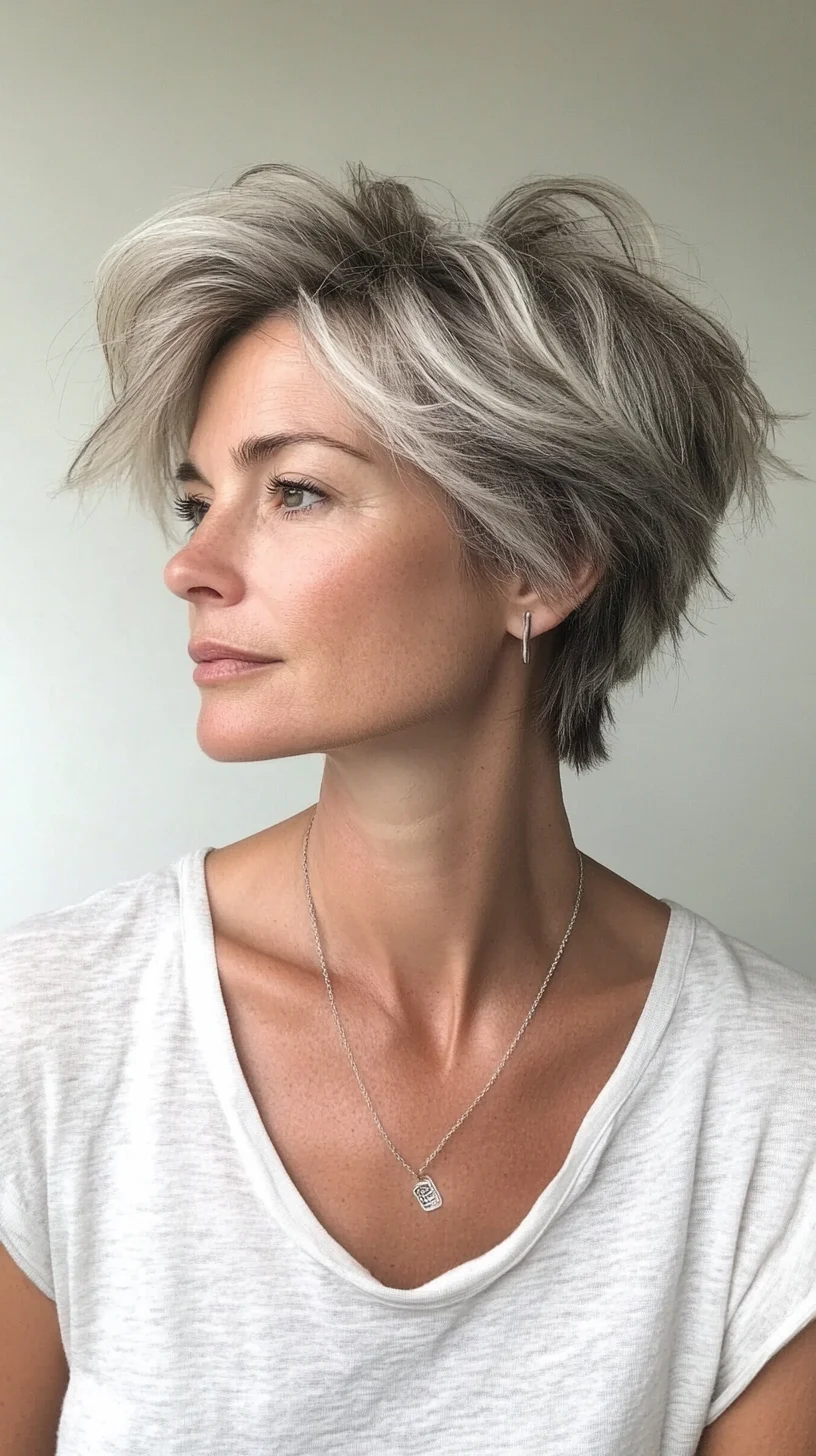 Catchy Effortless Elegance: The Textured Pixie Cut for the Modern Muse