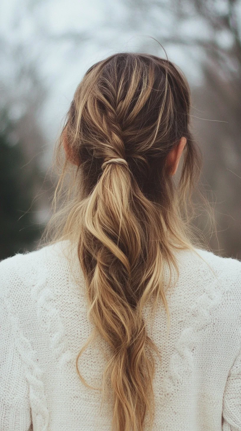 Catchy Effortlessly Chic: The Braided Low Ponytail for a Boho Vibe