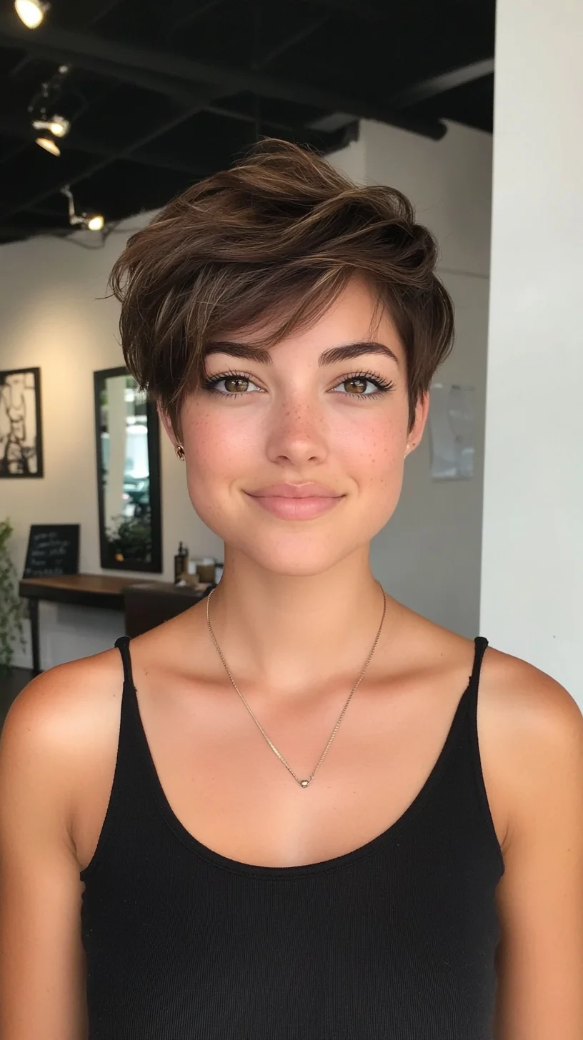 Catchy Effortlessly Chic: The Modern Textured Pixie Cut