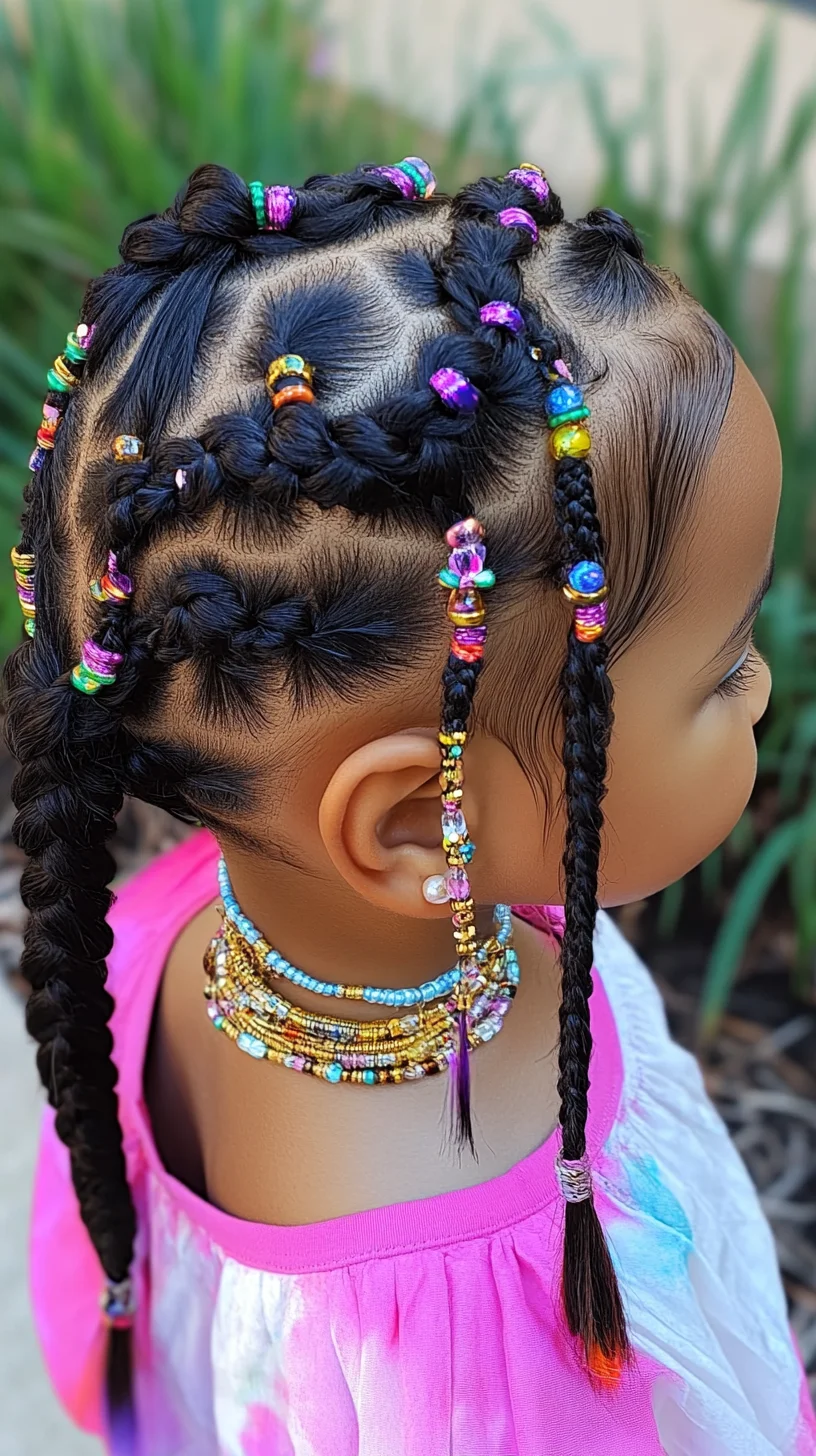 Celebrate Style with Colorful Beaded Braids That Pop!