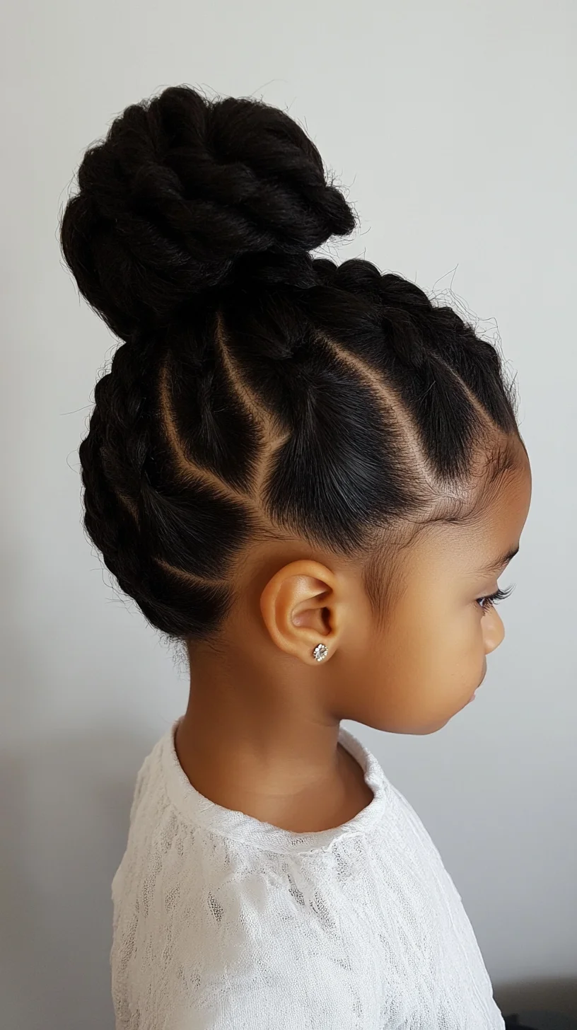 Chic and Creative: Braided Top Knot Perfect for Any Occasion