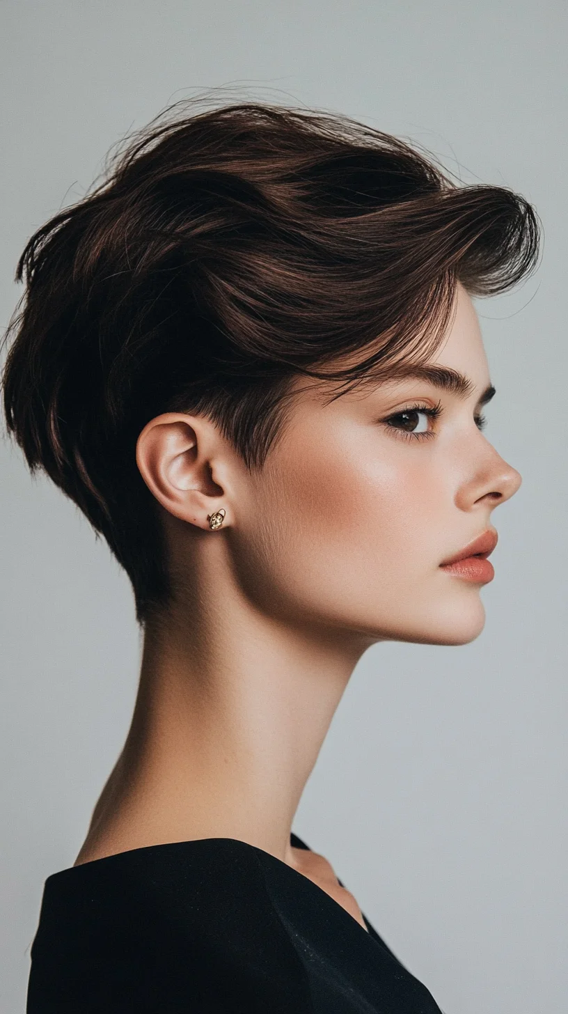 Chic and Effortlessly Edgy: The Modern Textured Pixie Cut