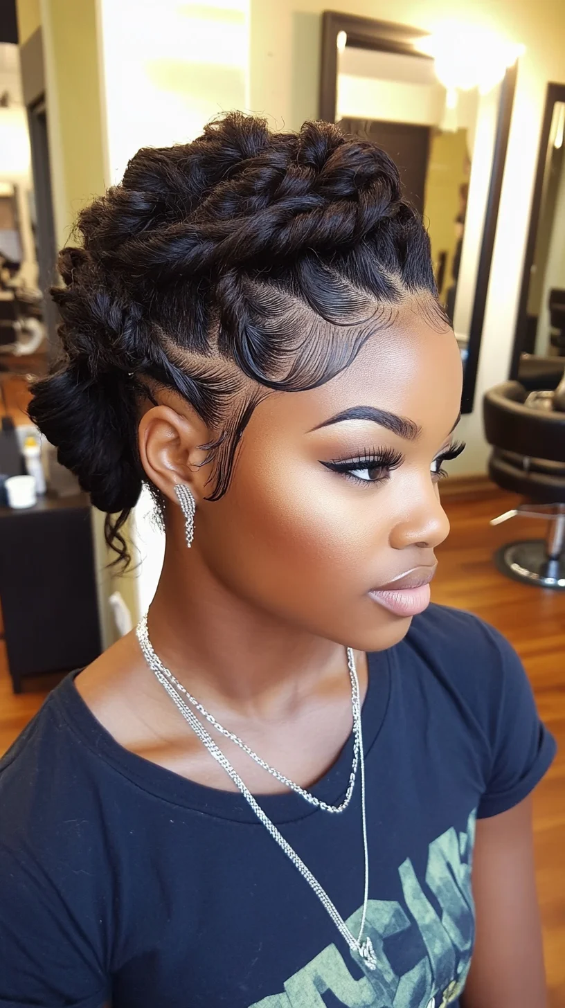 Chic and Elegant Cornrow Updo: A Timeless Hairstyle for Any Occasion