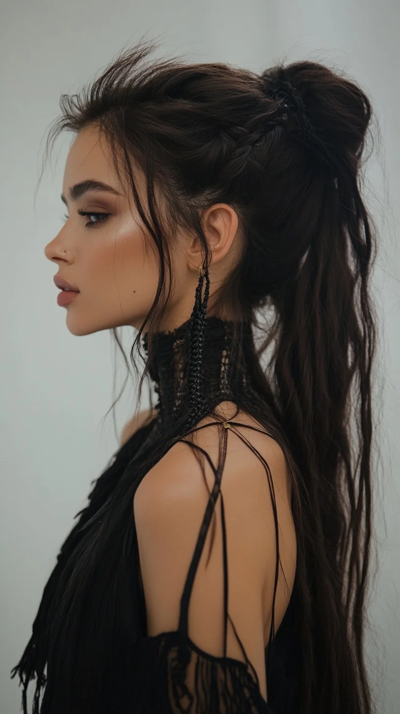 Chic Boho Half-Up Hairstyle Perfect for Effortless Elegance