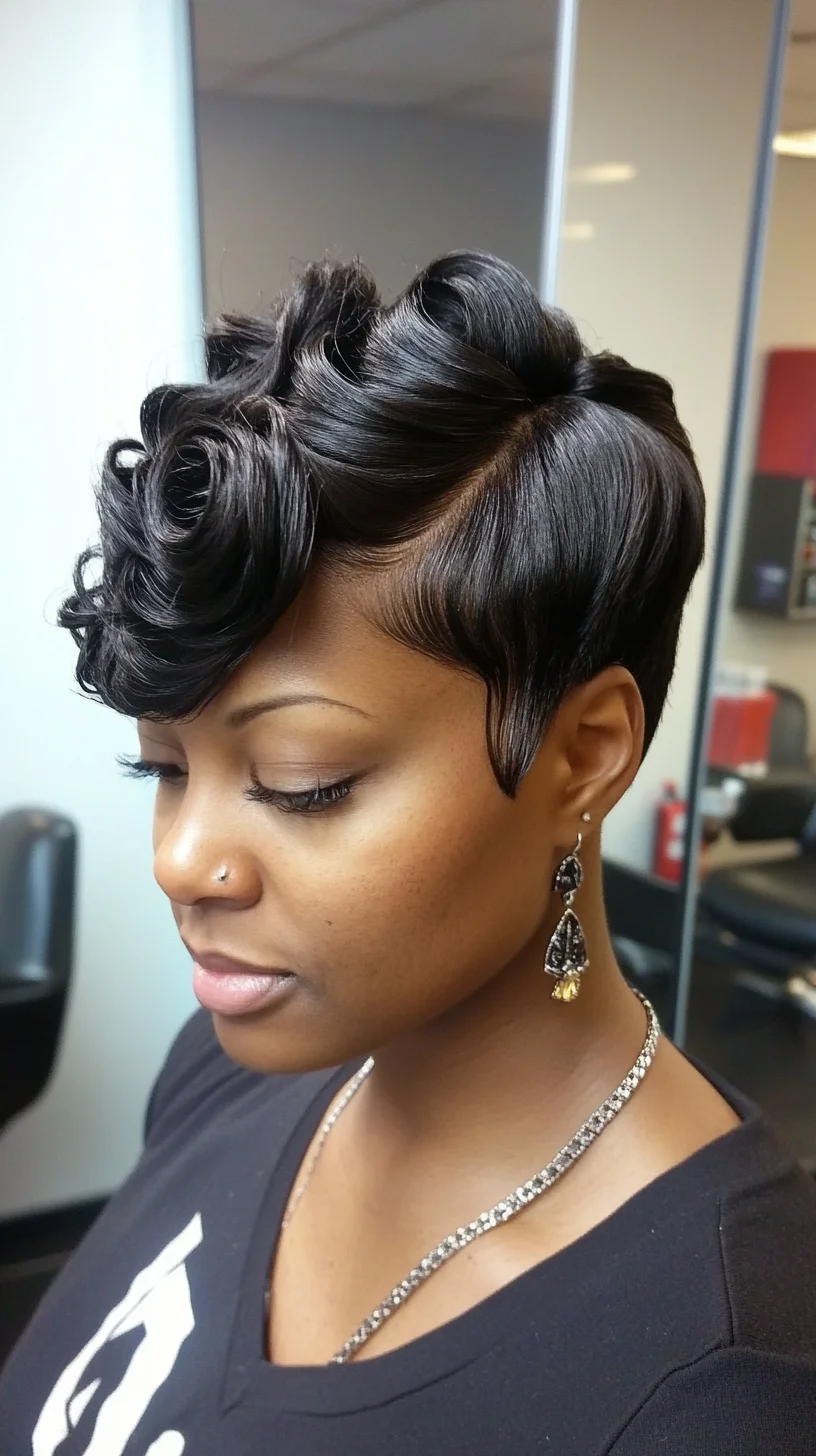 Chic Curly Pixie: A Bold and Elegant Statement for Any Occasion