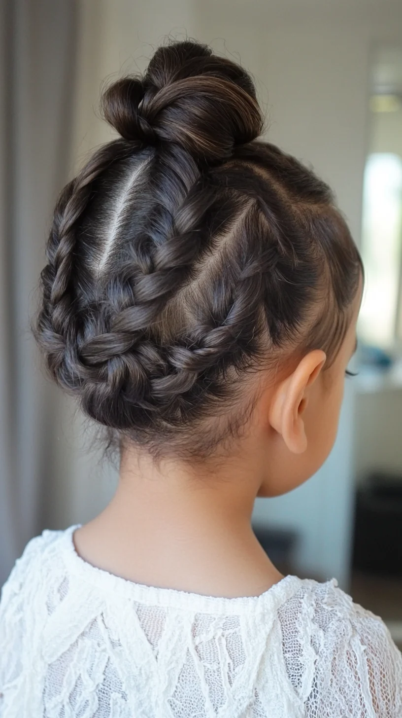 Chic Double Braided Bun: A Playful and Elegant Style for Any Occasion