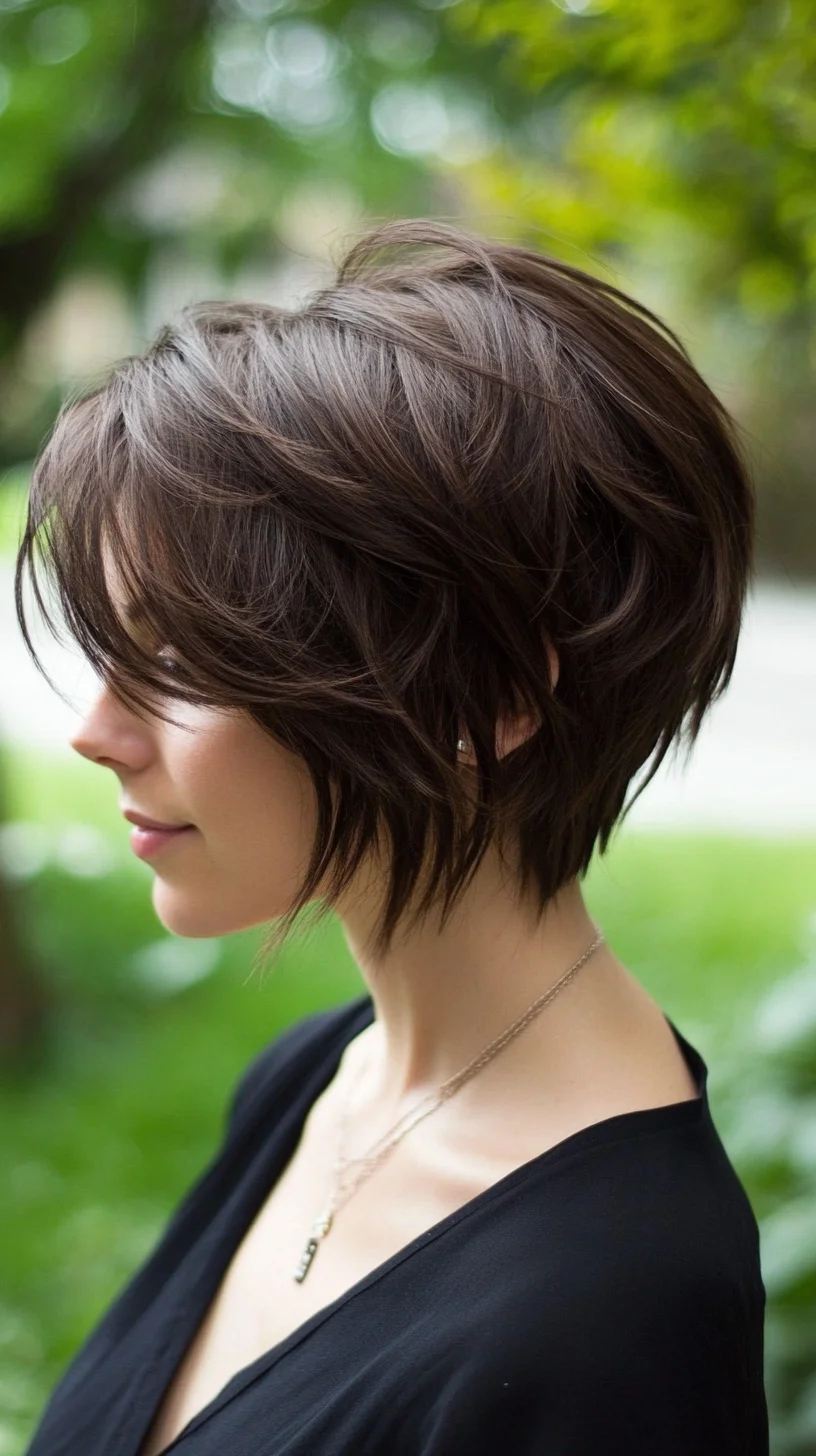 Chic Layered Textured Bob: Effortless Elegance for Every Occasion