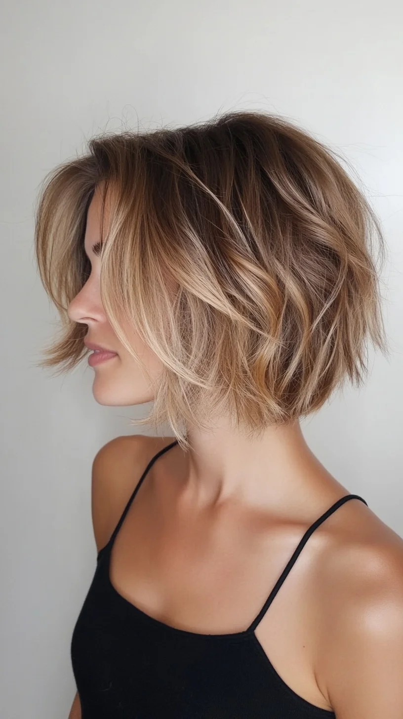 Chic Textured Bob: Effortless Elegance with a Modern Twist