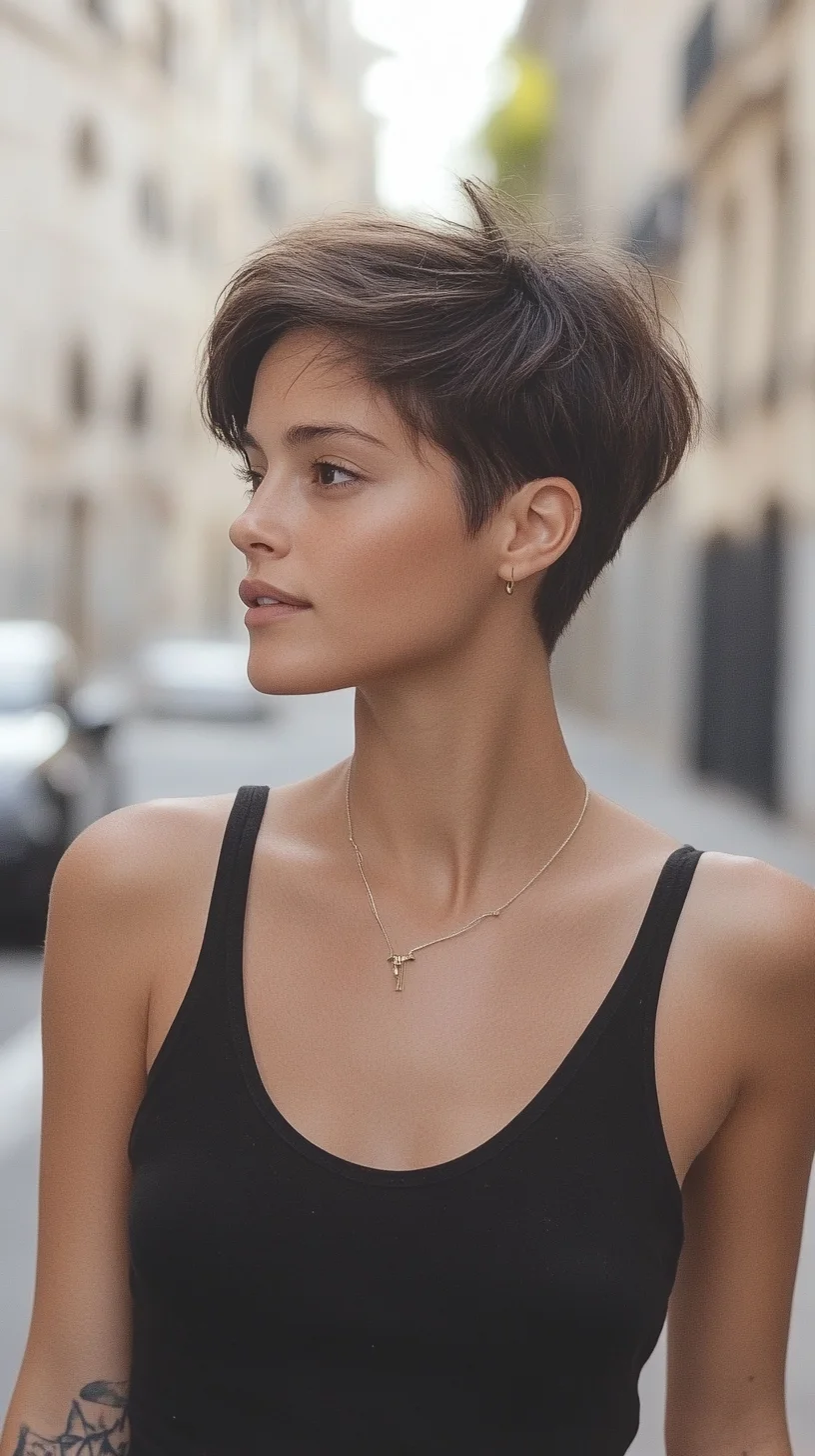 Chic Textured Pixie: Effortlessly Bold and Modern