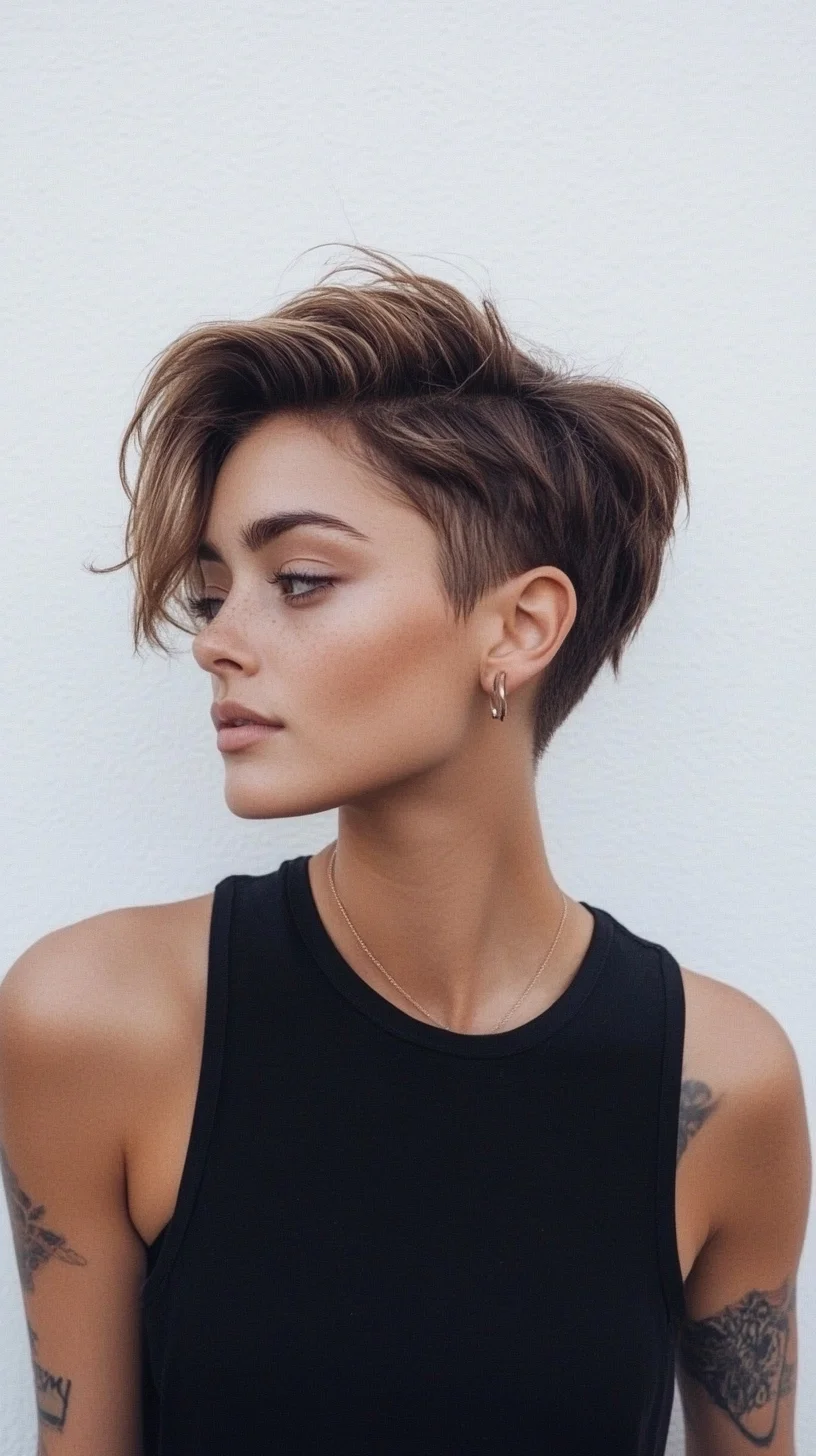 Chic Undercut Pixie: Effortless Glam for Modern Trendsetters