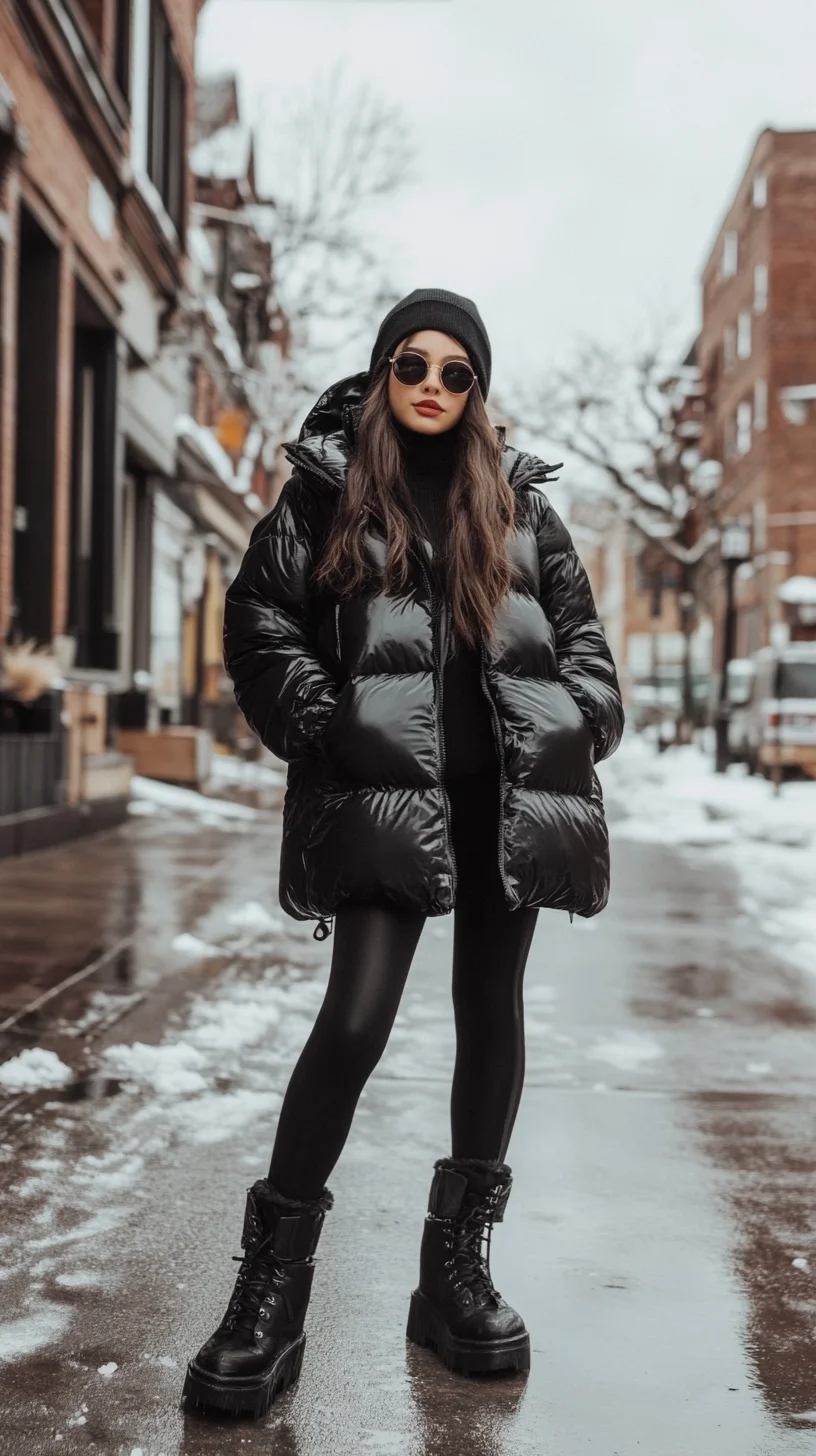 Chic Urban Winter Vibes: Elevate Your Style with Puffer Jackets and Bold Accessories