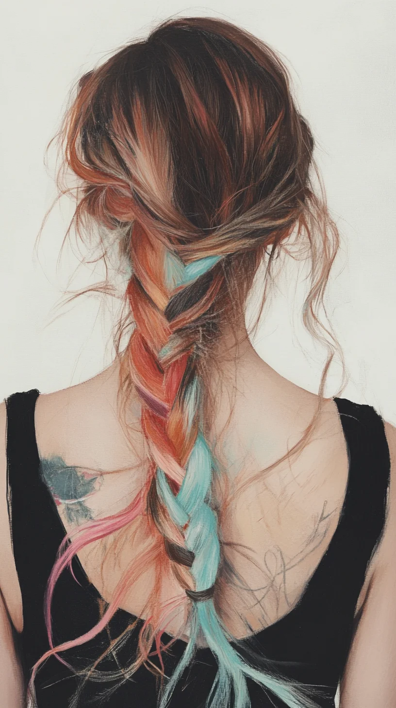 Colorful Braided Beauty: A Whimsical Twist on Classic Styles