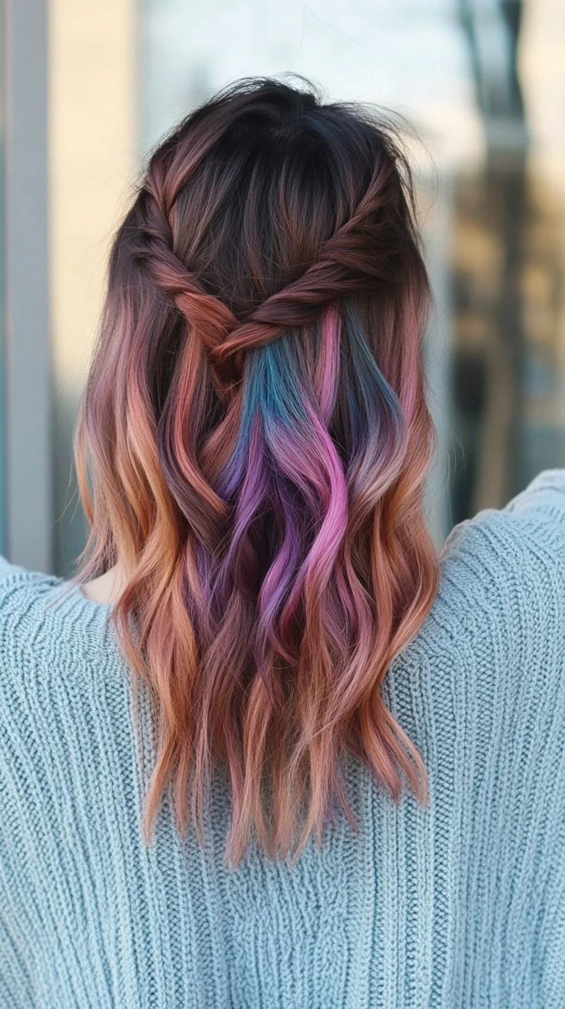 Colorful Waves with Twisted Half-Up Charm