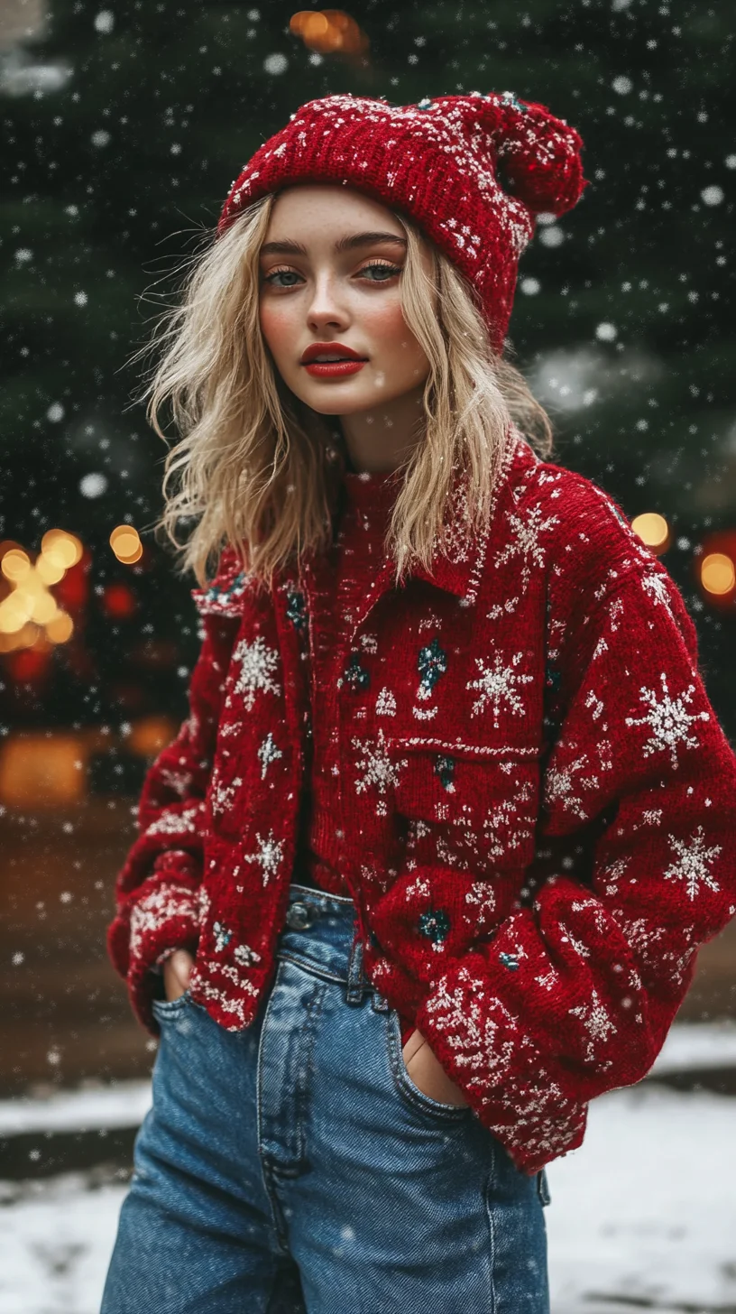 Cozy Chic: Embrace the Festive Spirit with a Cozy Knit Ensemble