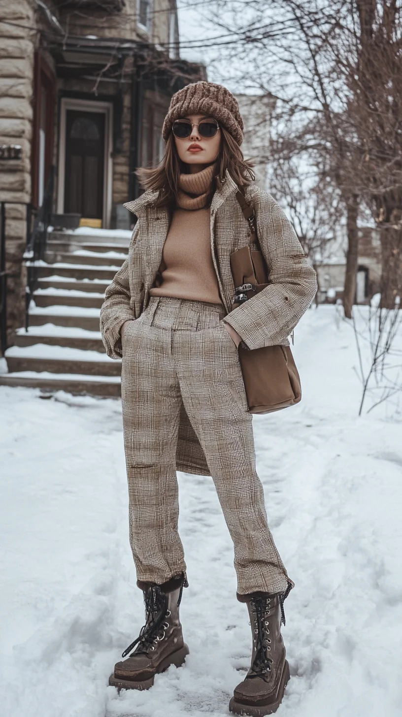 Cozy Chic: Embrace Winter Elegance with Plaid and Layering