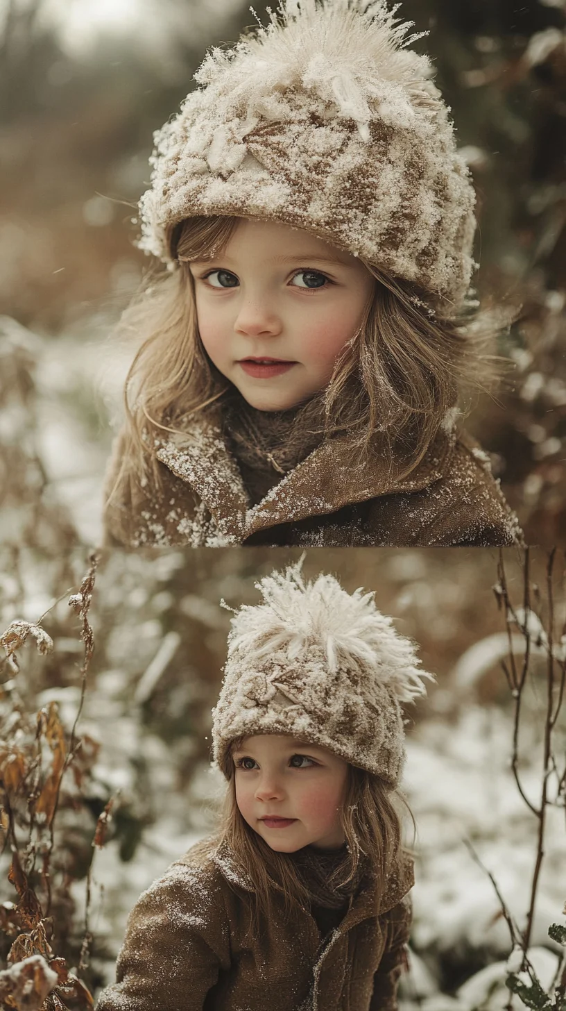 Cozy Chic: Embrace Winter with a Textured Knit Hat and Earthy Tones