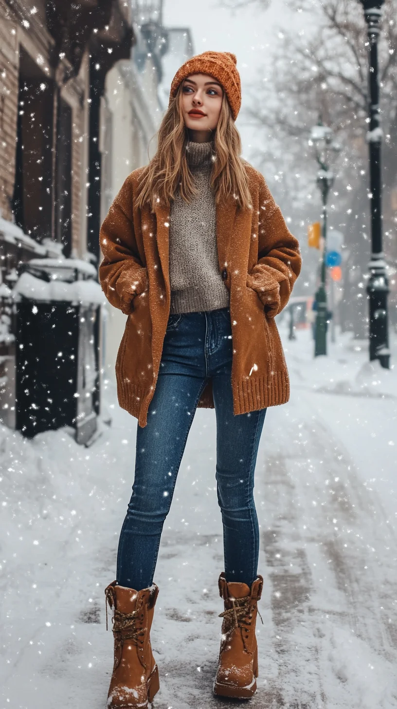 Cozy Chic: Embrace Winter with Warm Tones and Effortless Style