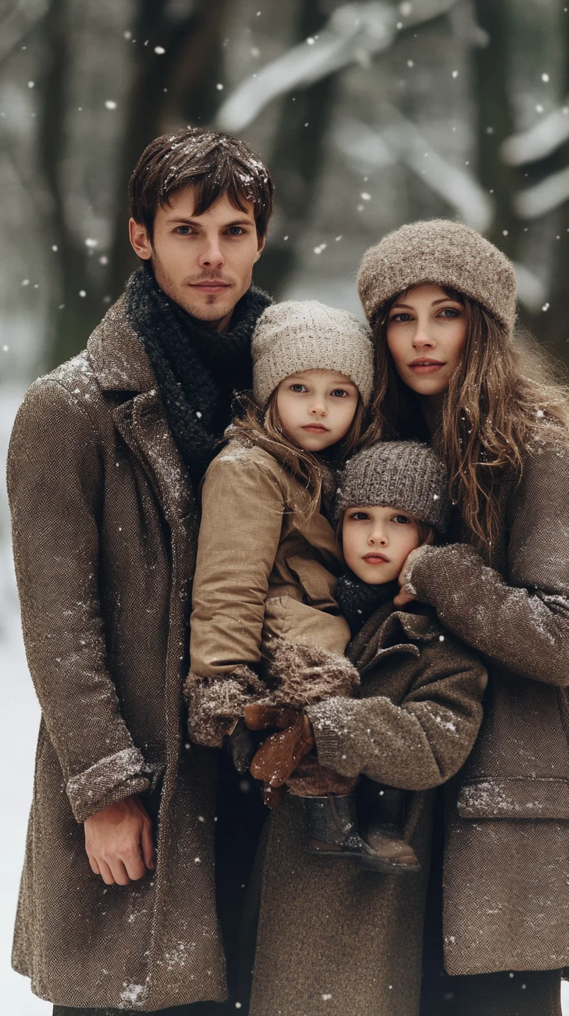 Cozy Family Style: Embrace Earthy Tones and Textures for Winter Wonderland Moments