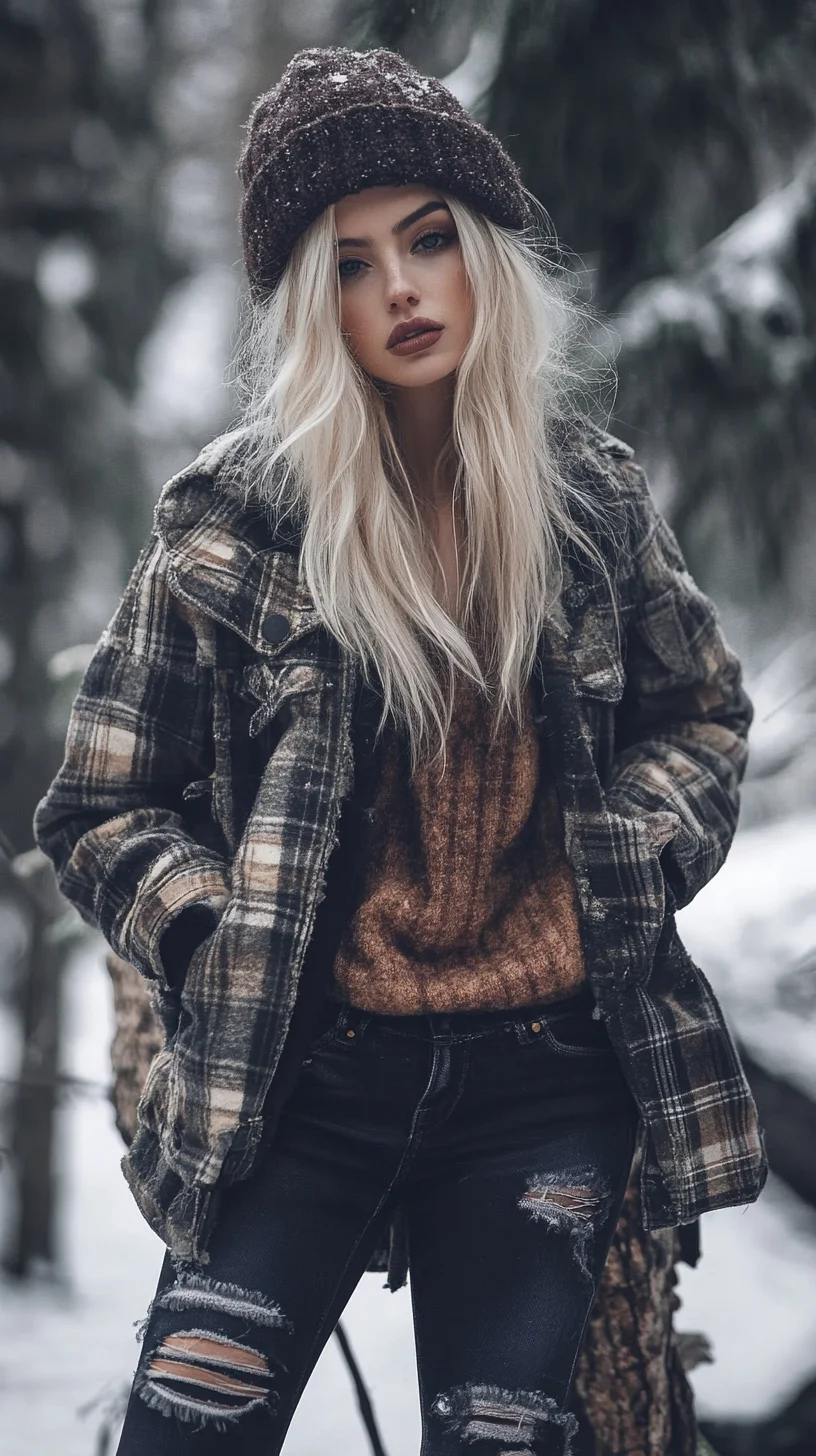 Cozy Urban Chic: Embrace Layers and Textures for a Stylish Winter Look