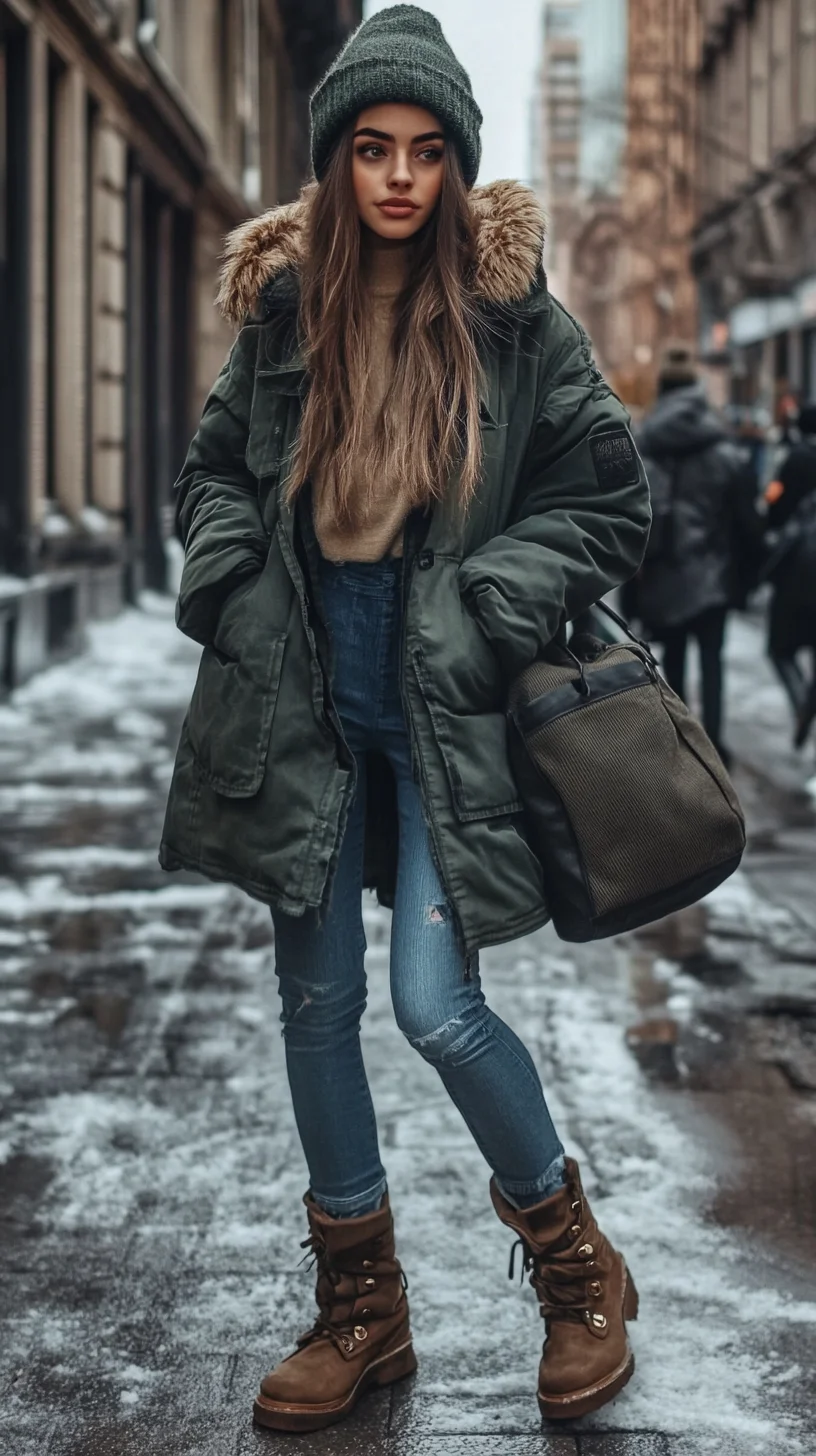 Cozy Urban Chic: Mastering Winter Layers with a Stylish Edge