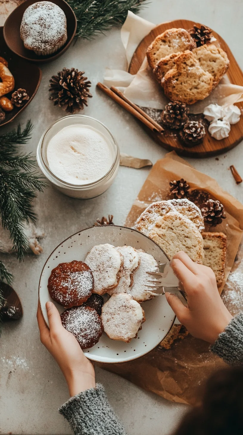 Cozy Winter Treats: Festive Cookies with Creamy Delight