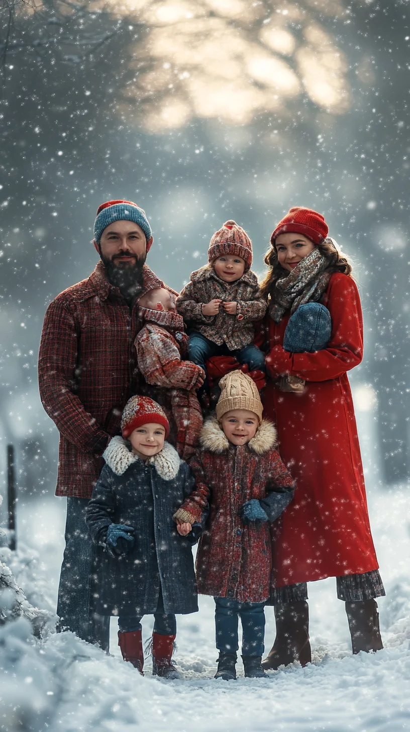 Cozy Winter Wonderland: Embrace Family Style with Warmth and Charm