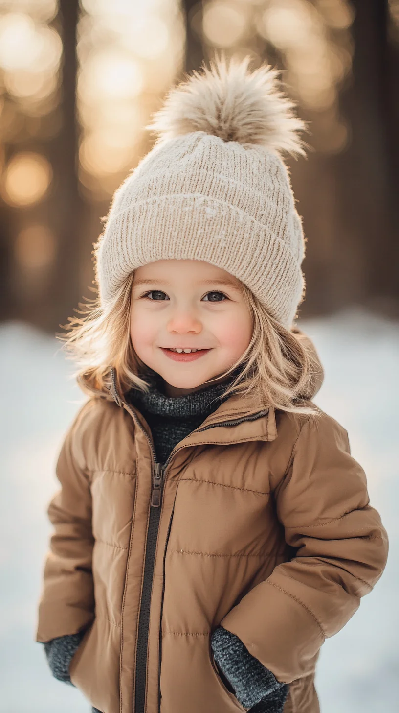 Cozy Winter Wonderland Vibes: Effortlessly Stylish Kids' Outdoor Look