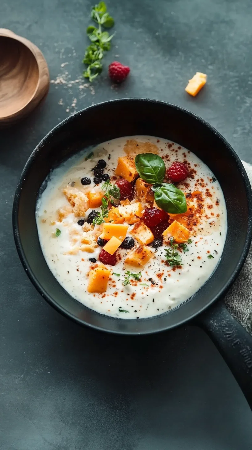 Creamy Summer Fruit Medley: A Delightful Breakfast Bowl!