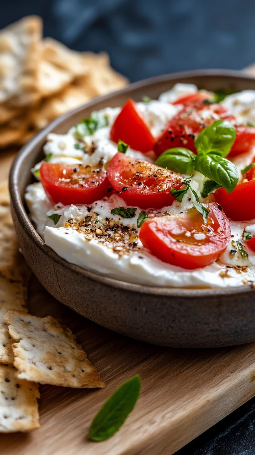 Creamy Tomato Basil Dip: A Flavorful Appetizer Delight!