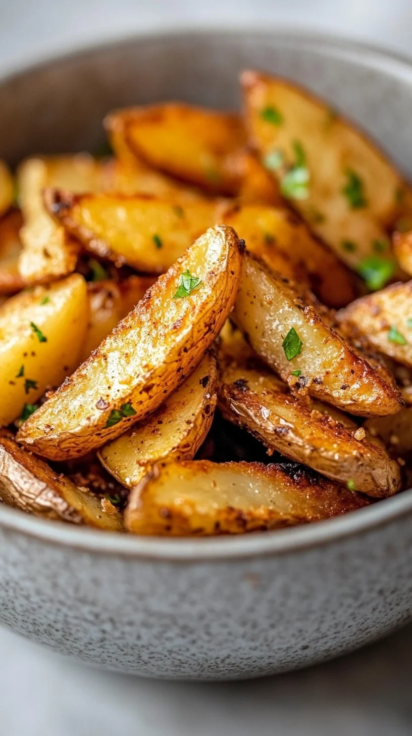 Crispy Herb-Roasted Potato Wedges: A Flavorful Delight!