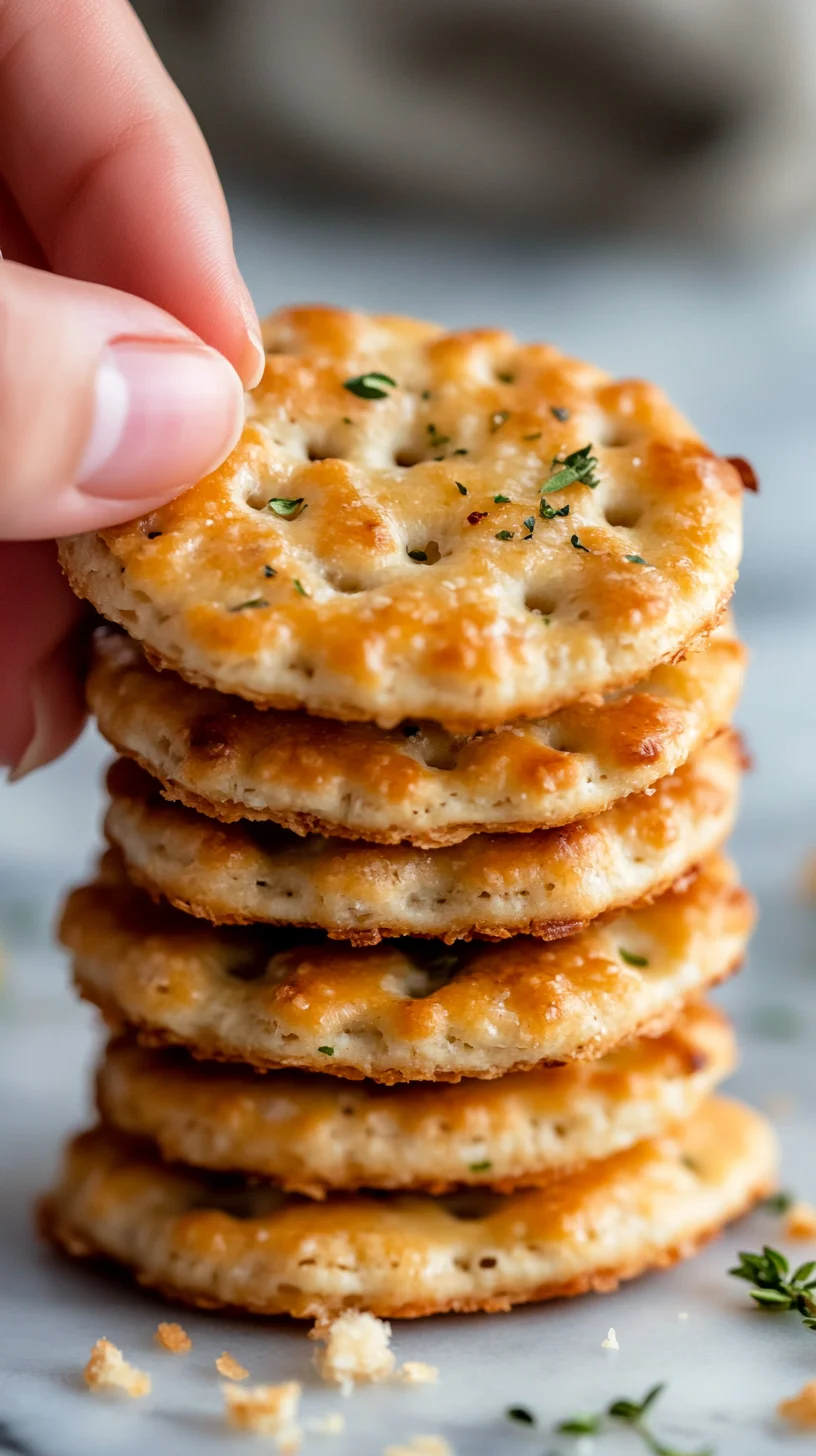 Crispy Homemade Herb Crackers: Simple and Irresistible!