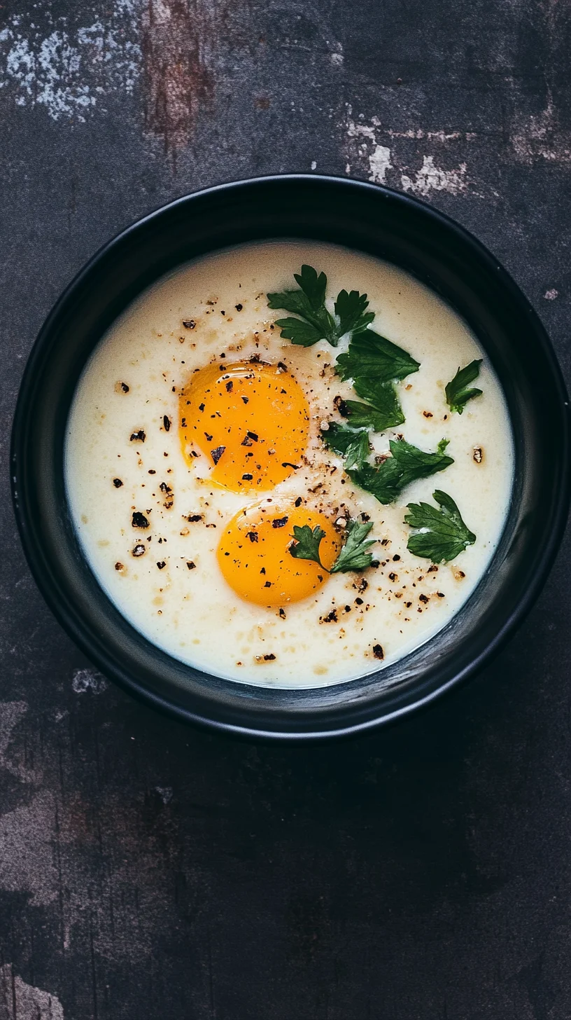 Decadent Creamy Poached Eggs with Fresh Herbs