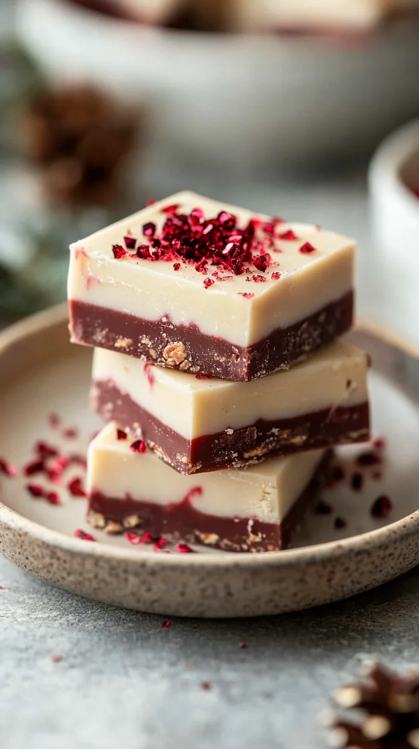 Decadent Layered Chocolate-Berry Fudge: A Sweet Delight!